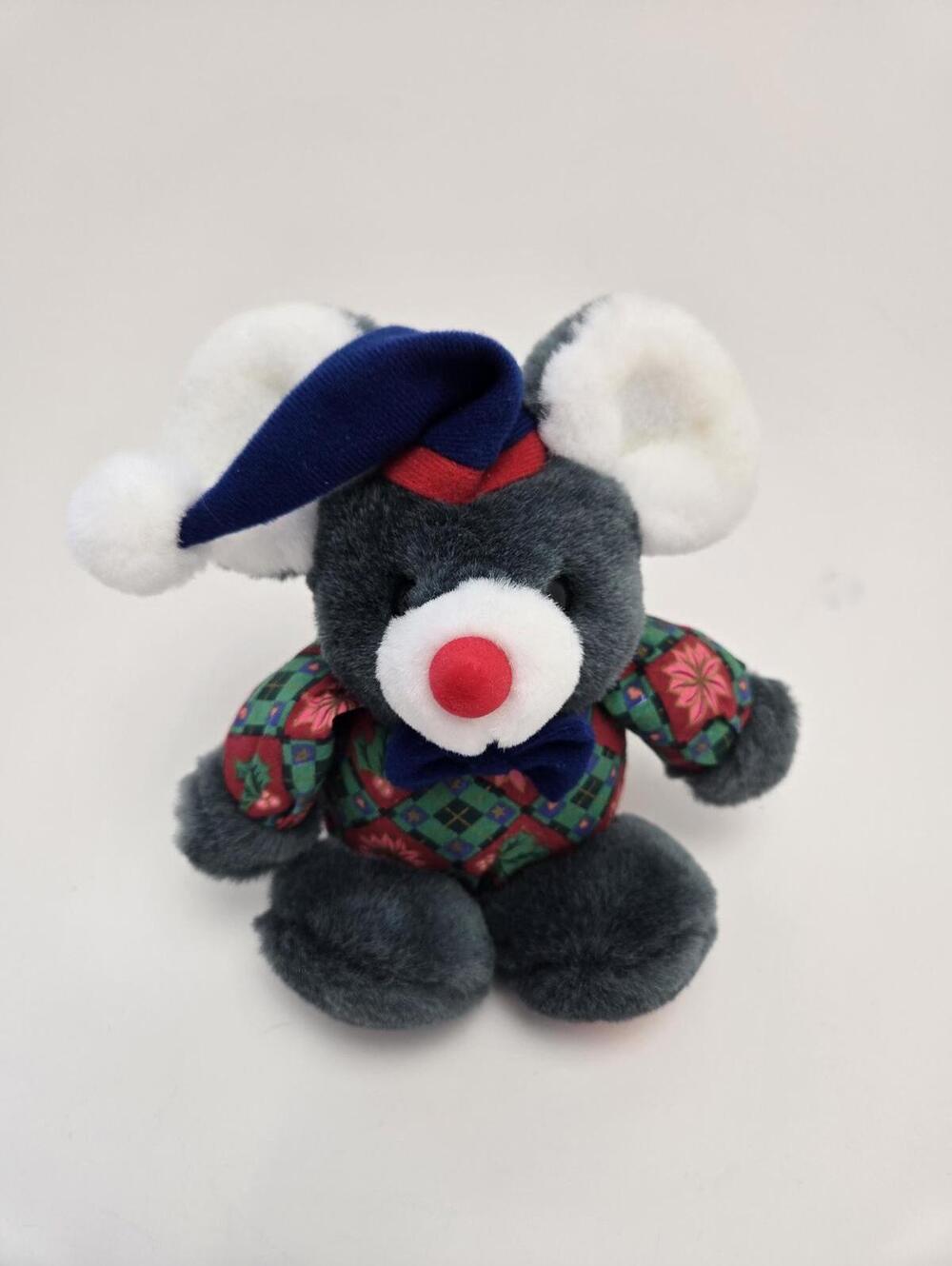 Vintage Dan Dee Holiday Mouse Plush (5 inch)